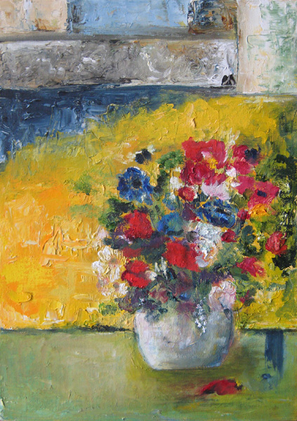 Picasso's, olieverf op board 35x25 cm